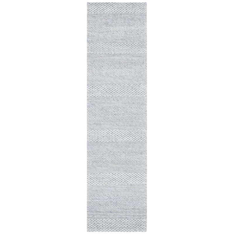 Tapis gris / argent Aden, Tapis de couloir 2 pi 3 po x 9 pi