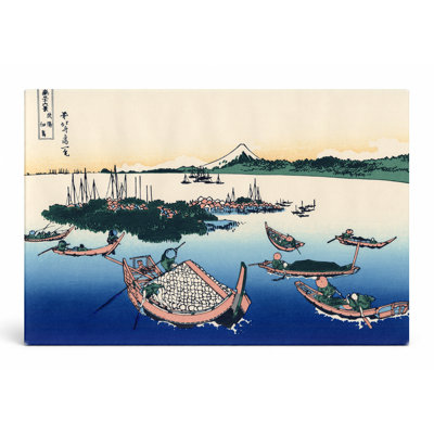 «Tsukudajima in Musashi Province» (1831) - Paysage, art mural sur toile