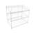 Poillucci 24" W X 14.9" D X 23.2" H 3-Open-Shelf Wire Rack for Countertop Chips Snack Book Display Organizer-61704733