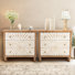 Commode 3 tiroirs, commode d'appoint de 32 po de largeur