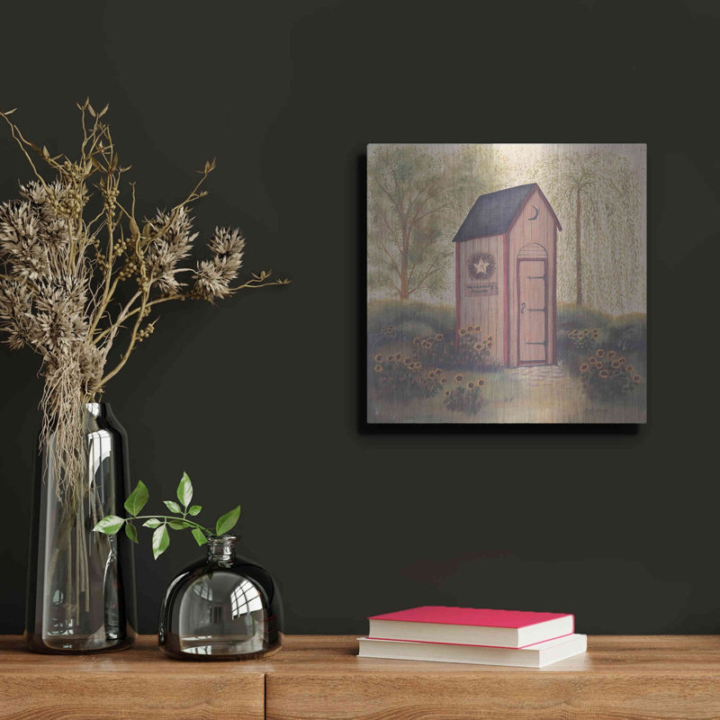 «Folk Art Outhouse I» par Pam Britton, H 12 po x l 12 po