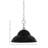Chain Hung Mini Pendant With 13" Double Bubble Metal Shade-106155988-106155987
