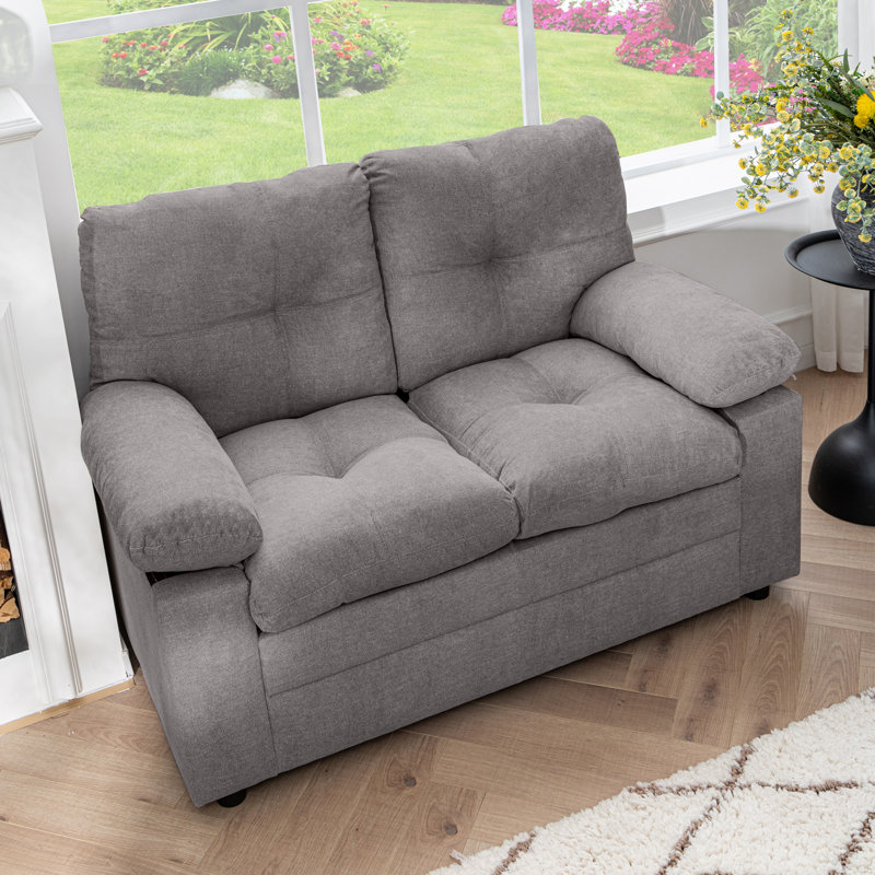  Ensemble de salon moderne 2 pièces, Dark Grey