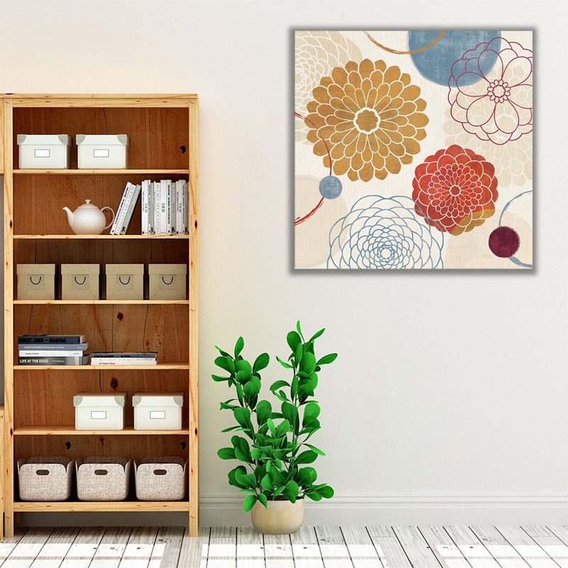 «Abstract Bouquet II», reproduction d'art sur toile, H 12 po x l 12 po