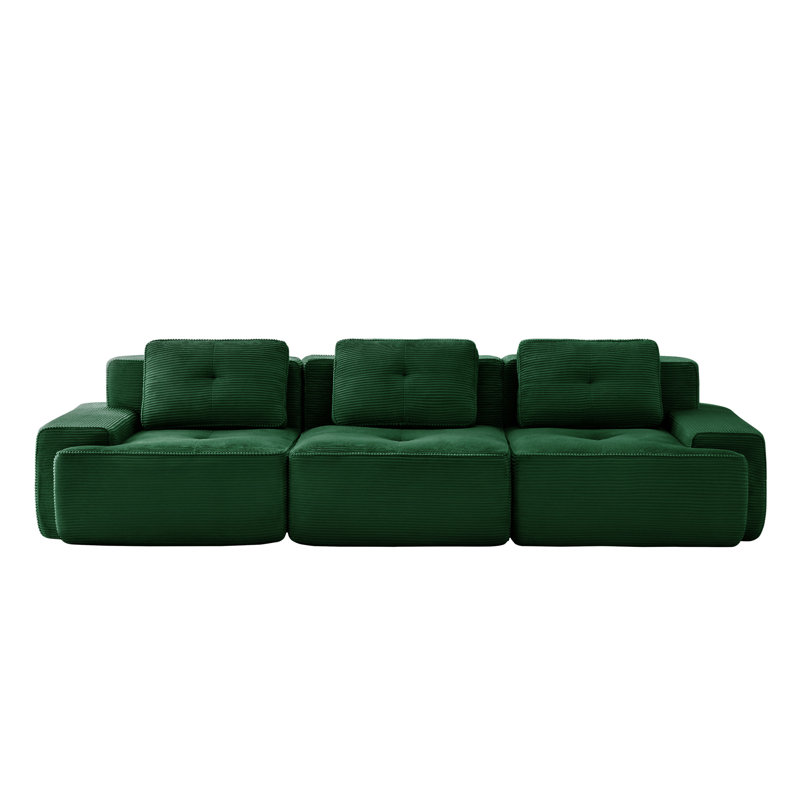 Canapé modulaire moderne 117 "pour salon 117", Vert
