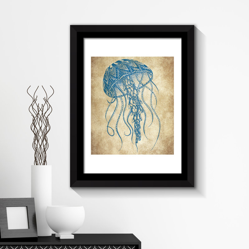 'Jelly Fish' Framed Wall Art Print Poster