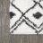 Caimari Moroccan Diamond Shag White/Gray Rug-744052534