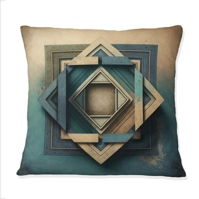 Coussin décoratif à imprimé géométrique abstrait Perfect Perfect IMfections VI