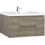 Meuble-lavabo flottant 48 po avec lavabo, meuble-lavabo mural moderne avec lavabo en résine et tiroirs à fermeture en douceur 48 po-3444013-3444017