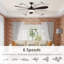 Ventilateur de plafond intérieur réversible avec lumière Alisan-1470090058
