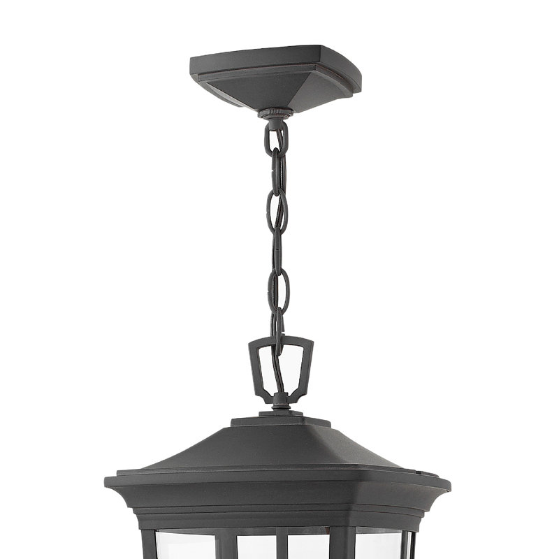 Bromley 3 - Light Lantern Geometric Pendant, Museum Black
