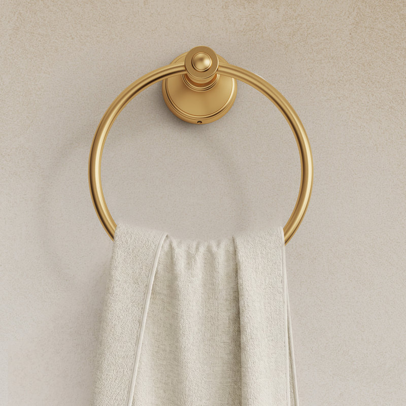 4-Piece Bathroom Hardware Set, Brushed Gold