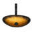 Artistic Tempered Glass Artisanal Gold-Veined Glass Vessel Sink With Black Pop-Up Drain, Gold Boat Shape Bathroom Sink Above Counter (No Faucet)(Includes Only The Bathroom Sink)