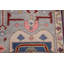 Tapis traditionnel indien gris et rouge en laine 4 x 6