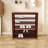 6-Tier Shoe Rack Entryway Shoe Storage Bench Shoe Storage Organizer Shelf for Hallways Front Doors Entrances 