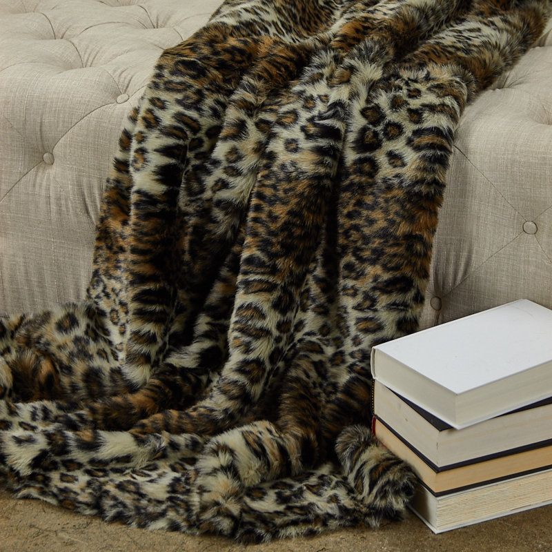 Wild Leopard Throw Blanket