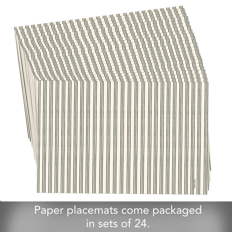Napperon en papier noir 24 feuilles Premium