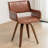 Hitney Faux Leather Swivel Dining Armchairs -1433947272
