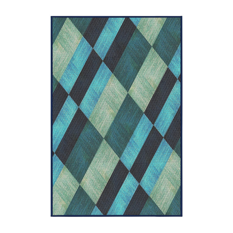 Geometric Indoor Rug, Rectangle 7' x 10'