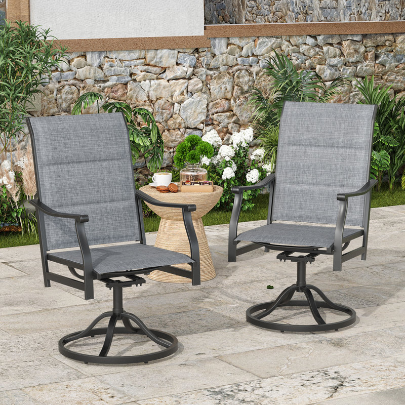4 - Person Upgraded Square Outdoor Dining Set, Gray