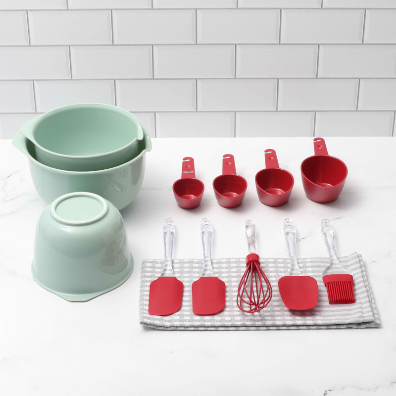 Ensemble de 12 bases de cuisson Glad en différentes couleurs, Sauge rouge