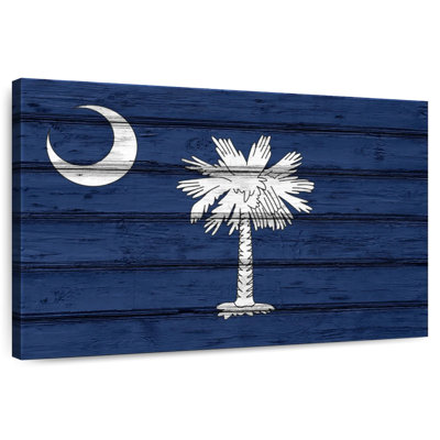 Borges Wood Style South Carolina Flag