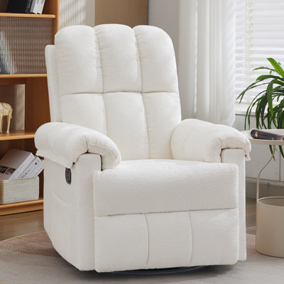 Fauteuil inclinable KORSER, fauteuils inclinables à bascule pour adultes, petits fauteuils inclinables pour petits espaces, fauteuil inclinable manuel avec poches latérales pour la chambre à coucher du salon