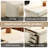 Modern Minimalist Cream Style Rectangular Sintered Stone Office Desk-109116130