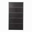 Commode 5 tiroirs avec grands tiroirs en tissu, noir