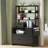 Mandip 31.5”W 1-Drawer File Cabinet With Lock And Sliding Open Storage Shelf-1407633132