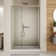 38-42" W X 71" H Piovt Swing Glass Shower Door With 1/4"(6Mm) Tempered Glass