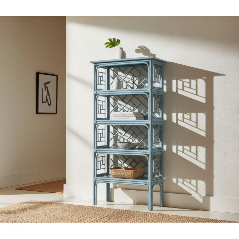 Chippendale Bookcase, Citrus Orange