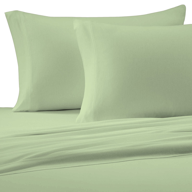 Twin Polka Dot Navy Cotton Jersey Knit Sheet Set