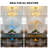 20'' Modern Caged Ceiling Fan with Light Kits and Remote, Quiet Reversible DC Motor for Bedroom-287933305