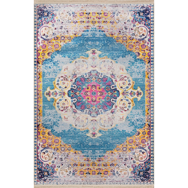 Tapis rectangulaire intérieur / extérieur Scotney, Rectangle 5 pi 1 po x 8 pi 6 po