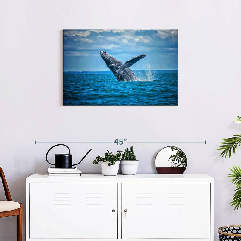 Brampt Pacific Humpback Whale, 20'' H x 30'' W