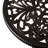 Calista Vintage Garden Cast Aluminum Outdoor Bistro Table with Decorative Pattern and Weather-Resistant Finish (Chair Not Included)