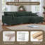 Canapé modulaire réversible 3 pièces rembourré en fausse fourrure de lapin avec 3 coussins-2101244178-2101244179