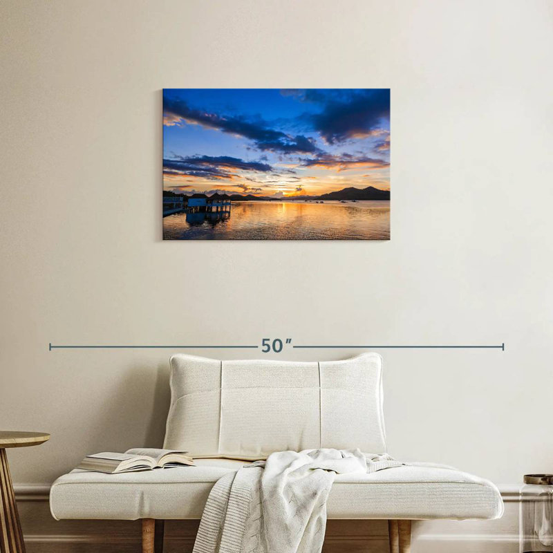Gillard Coron Beach Sunset, H 20 po x l 30 po