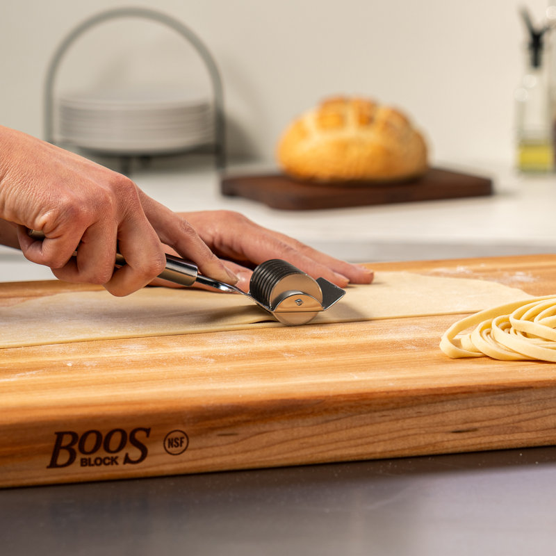John Boos Maple Wood Edge Grain Reversible Cutting Board, 18" x 12", Walnut