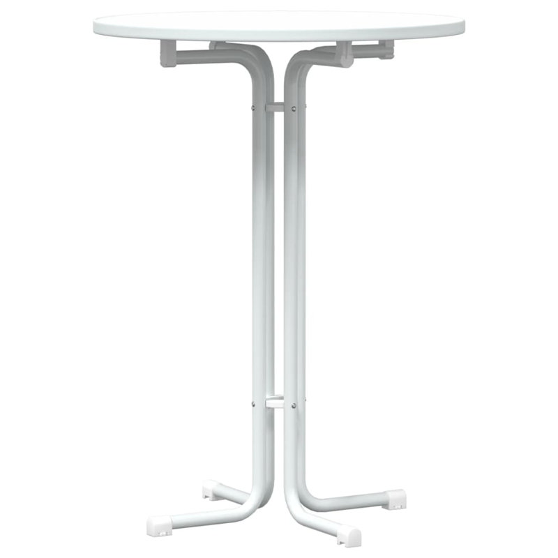 Phelia Dining Table Engineered Wood and Steel, 80cm W x 80cm L, White