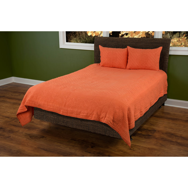 Moroccan Fling Cotton Pillow Sham, Standard, Orange