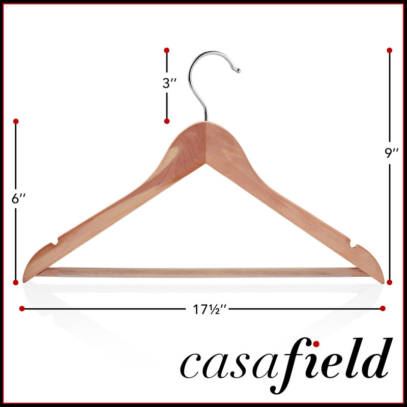Wood Non-Slip Standard Hanger, 20