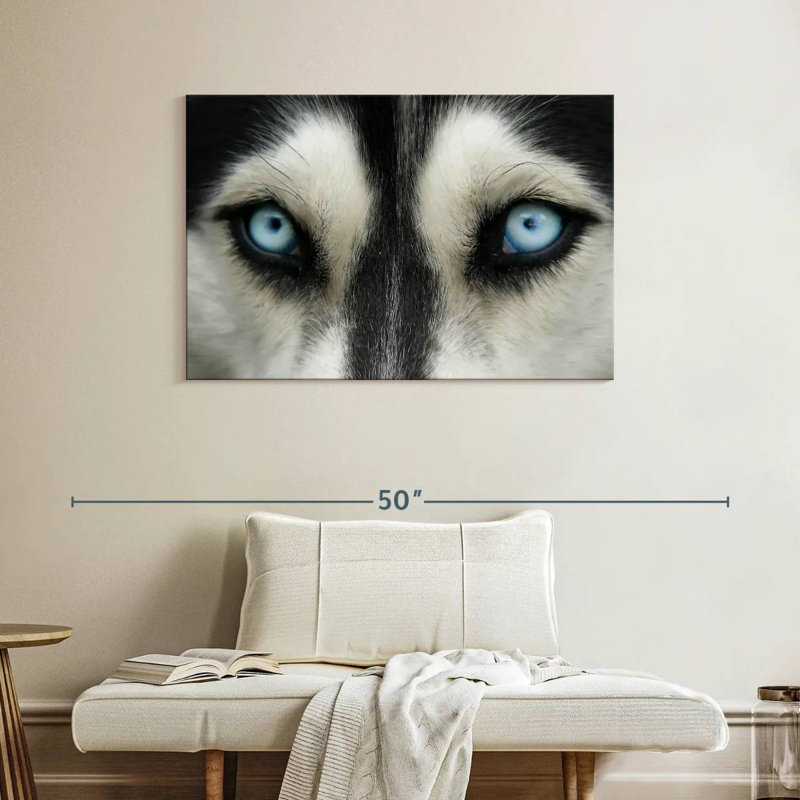 Brampt Sky Eyed Husky, 26" H x 39" W