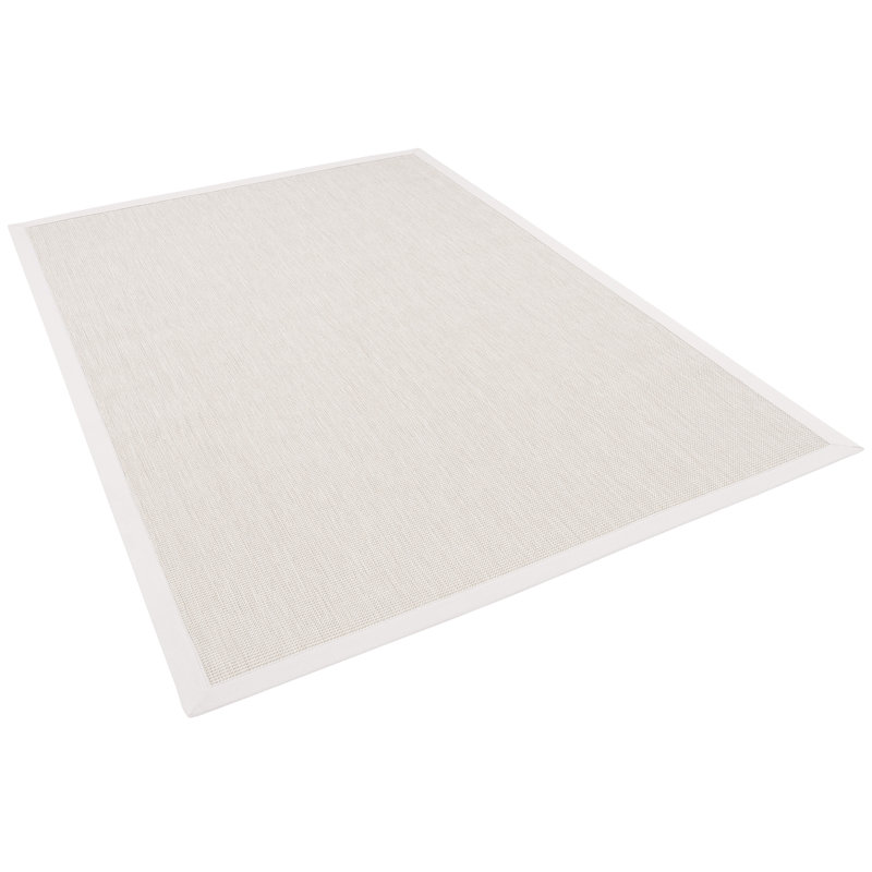 Solid Colour Flatweave Area Rug, Rectangle 133 x 200cm