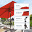 Parasol de marché 7,5 pi avec base et bouton-poussoir inclinable-1512482491