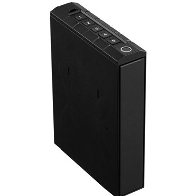Coffre-fort coulissant à accès rapide 3 voies avec clé d'empreinte digitale pour arme de poing, lampe torche et chargeur, fixation par table de chevet/voiture, noir Q235 métal, 43 cm de profondeur, 29,4 cm de largeur, 13,9 cm de hauteur, 5 kg