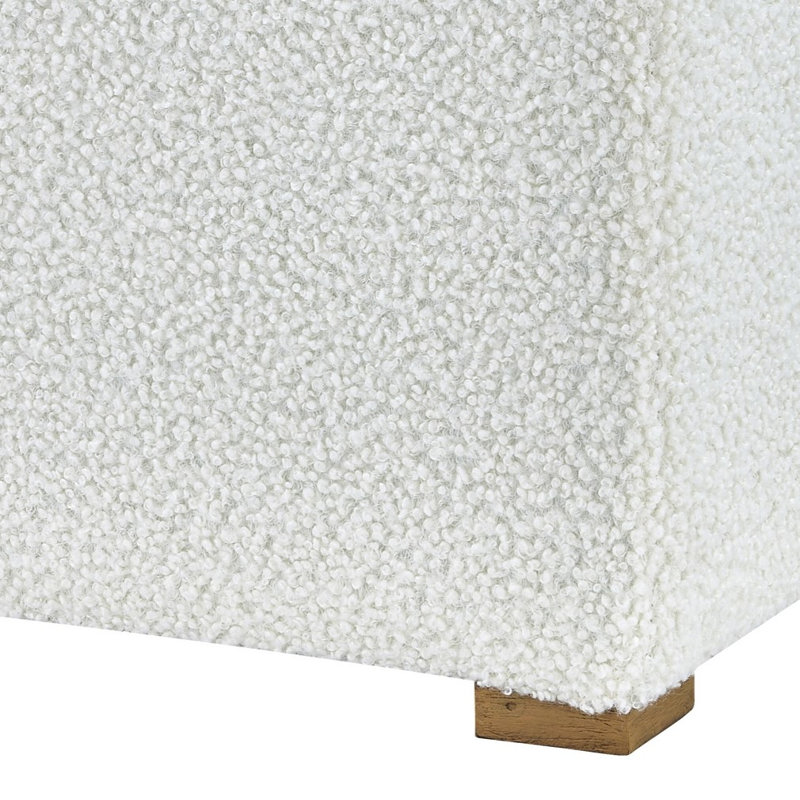 Byron Upholstered Accent Ottoman, Teddy