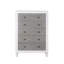 Commode Katia gris rustique et blanc vieilli