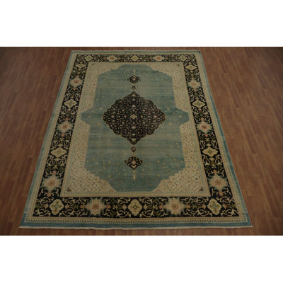 Antique Look Oushak Large Area Rug 10x13 with Floral Patterns